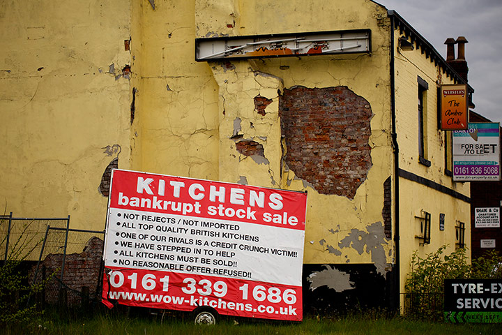 Recession along the A62: Recession along the A62 in north Manchester