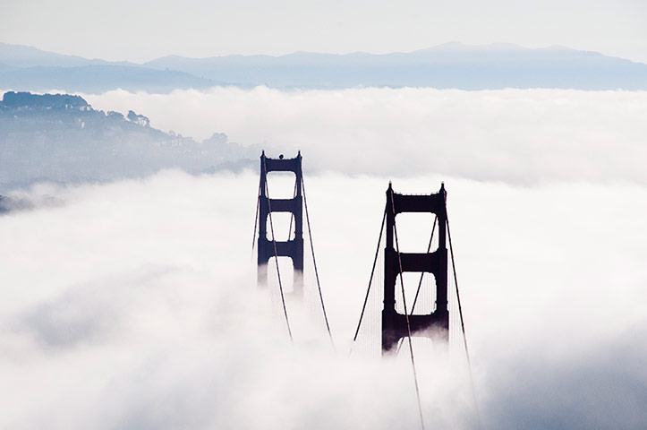 Golden Gate Bridge: Golden Gate Bridge fog