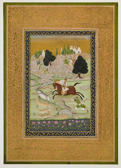 Horse: Akbar hunting on horseback