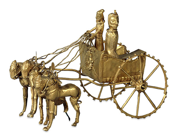 Horse: Gold model chariot from the Oxus Treasure