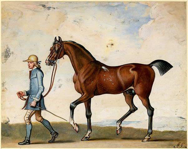 Horse: Flying Childers with a groom
