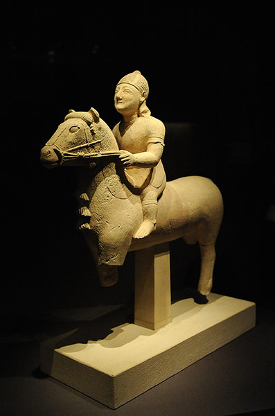 Horse: Statuette of a Horseman, 6th-5th BC Santuary of Apollo, Cyprus