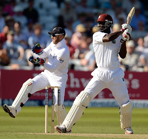 Day 1 test 2: West Indies' Darren Sammy hits out 