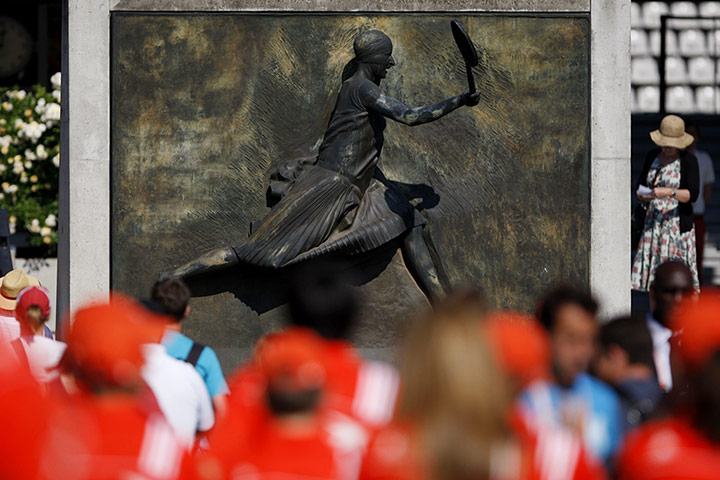 French Open Day 2: Ballboys and ballgirls at the French Open