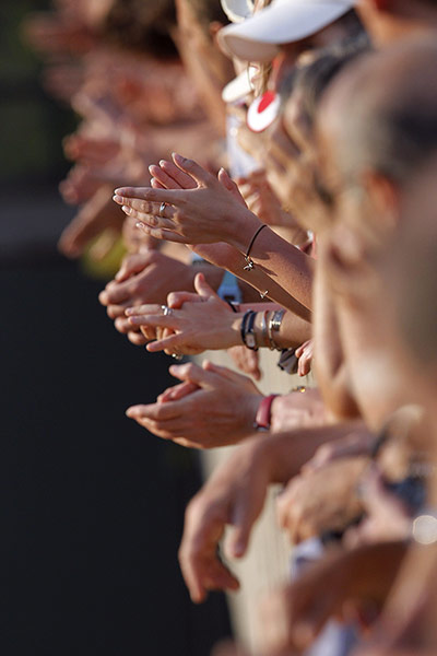 French Open Day 2: An appreciative crowd at the French Open