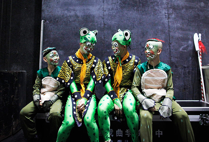 24 hours: Beijing, China: China Peking Opera performance for Children's Day