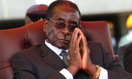 Zimbabwean President Robert Mugabe at National Heroes Acre in Harare