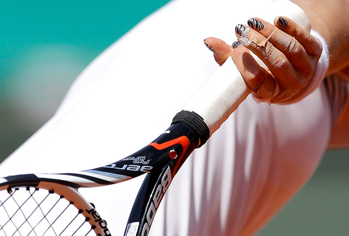 French Open day 3: Urszula Radwanska prepares to serve 
