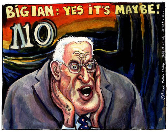 scream gallery: Guardian's Steve Bell uses The Scream as inspiration for caricatures