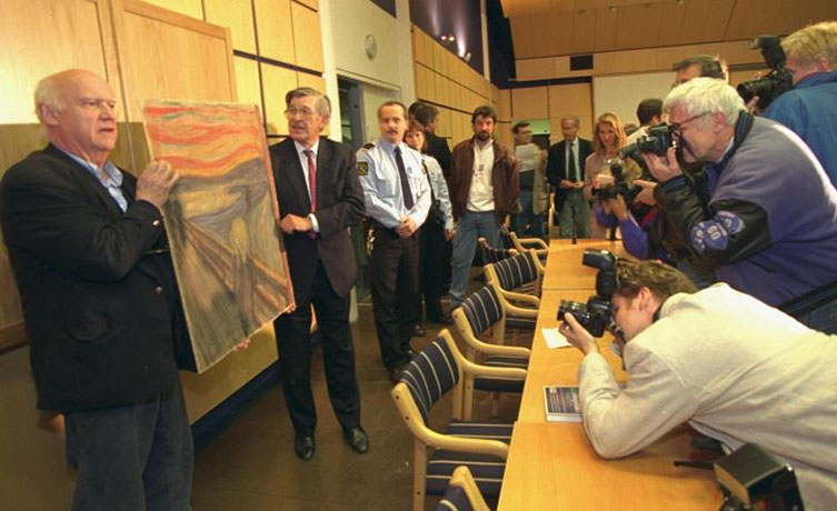 scream gallery: he Scream is shown to the media