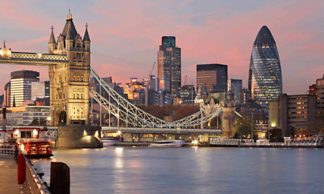 london bridge and the city skyline