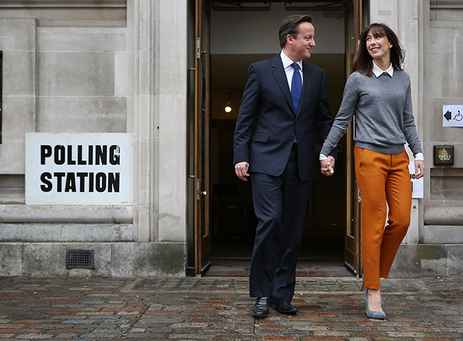 Local elections: Prime Minister David Cameron Casts His Vote In The London Mayoral Elections