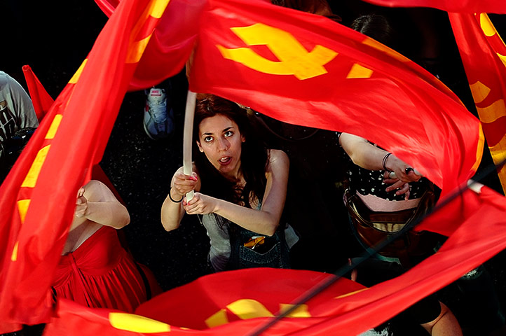 Picture Desk Live: Supporters of the Greek Communist party