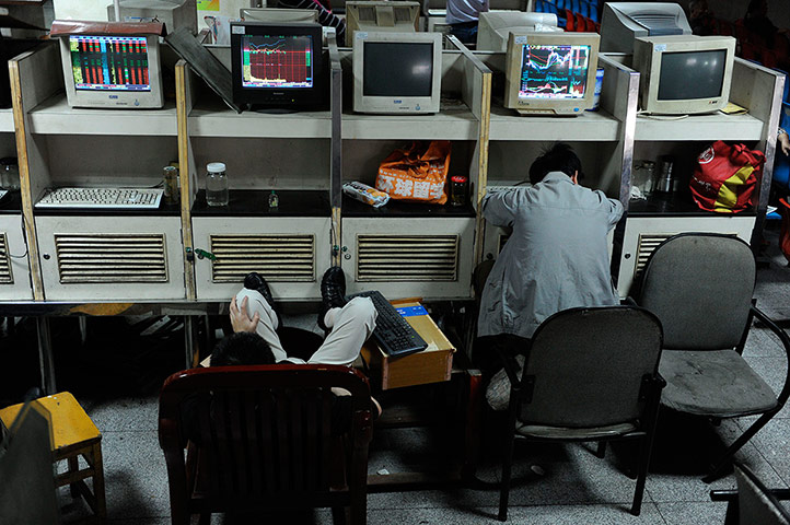 Picture Desk Live: Chinese investors rest 