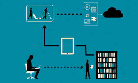 Technology save time illustration: computer says yes