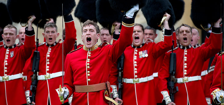 Picture Desk Live: British soldiers from the Coldstream Guards