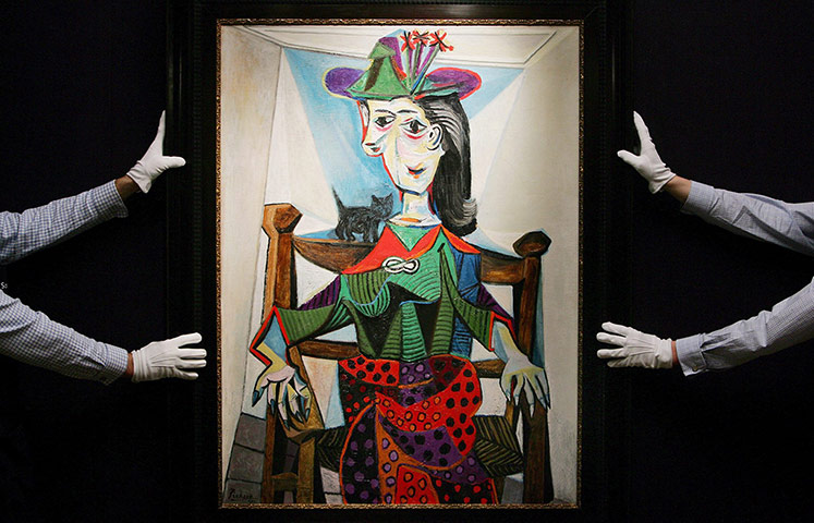 Top ten art auctions: Dora Maar au Chat (1941) by Pablo Picasso