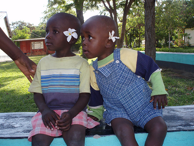 Your Pictures: Your Pictures: two children with flowers behind their ears