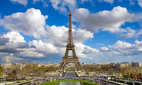 The Eiffel tower in Paris