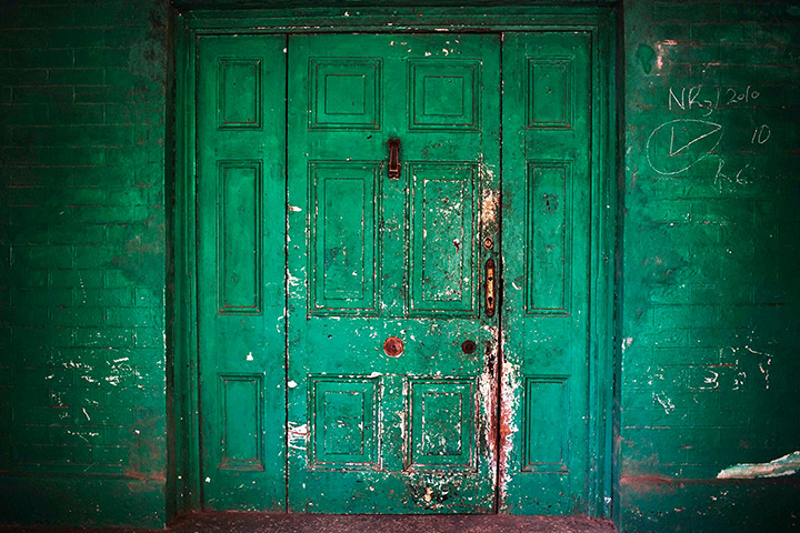 Sierra Leone Architecture: Doorway of a former British colonial administration building