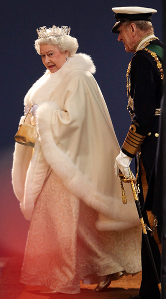 queen fashion: the queen and duke of edinburgh attend the state opening of parliament