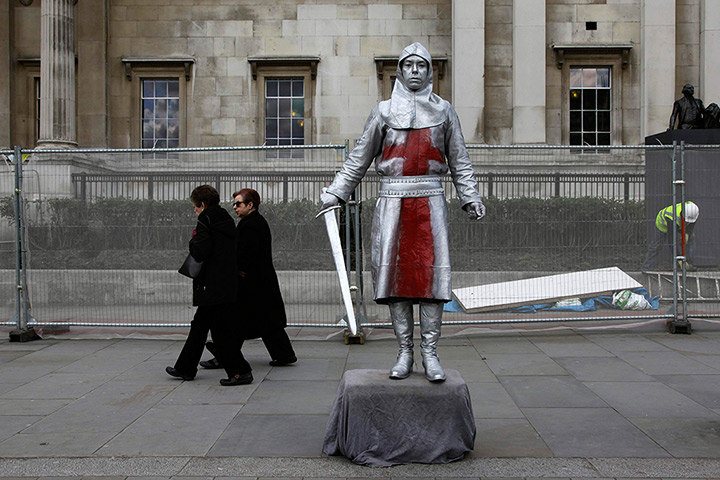 London hosts Olympics: Paul Sergio, 35, a busker in central London