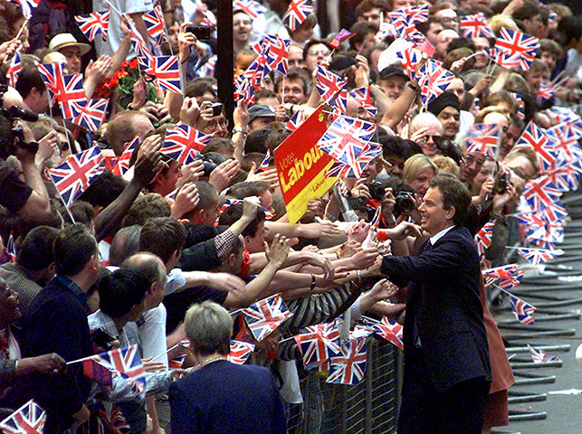 Elizabethans: Tony Blair after winning the General Election 1997