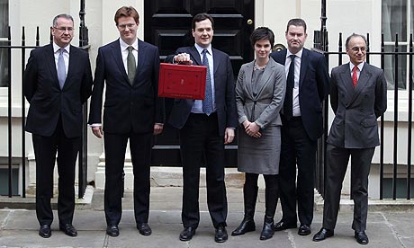 The Chancellor George Osborne Prepares To Give His Budget To Parliament
