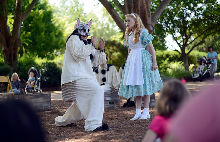 24 hours in pictures: Alice in Wonderland at Atlanta Botanical Gardens