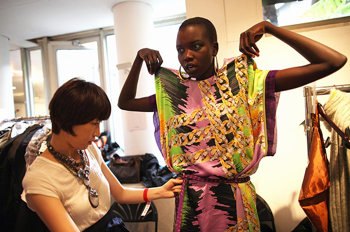 Picture desk live: Students Take Part In The RCA MA Graduate Fashion Show 2012