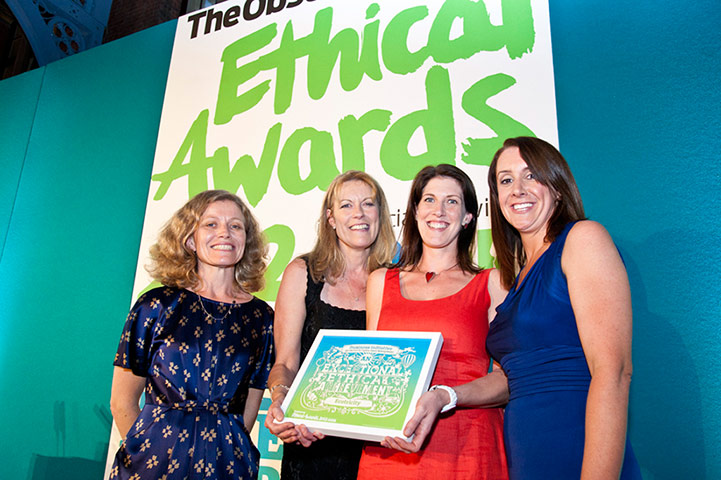Observer Ethical awards: Ecotricity receive Business award from Emma Howard Boyd