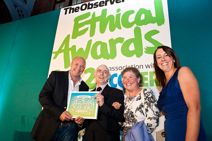 Observer Ethical awards: Ollie Natelson wins Unsung Local Hero presented by Paul McGreevy