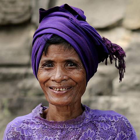 Your Pictures: Your Pictures: A lady wearing purple in Angkor Wat, Cambodia