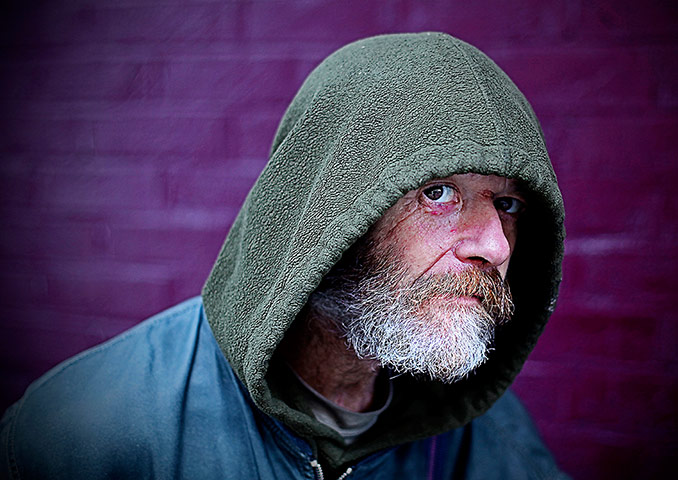 Your Pictures: Your Pictures: portrait of man again purple wall