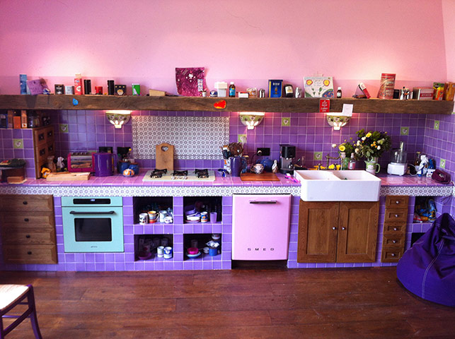 Your Pictures: Your Pictures: various shade of purple in a kitchen