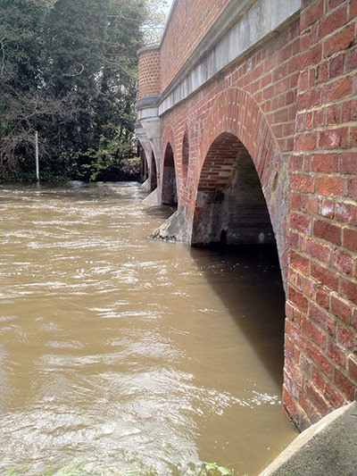 Flood Gallery: Godalming town bridge
