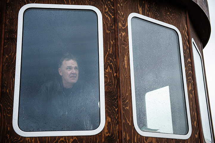 Adrian: Adrian Searle looks out of the window in The Room for London