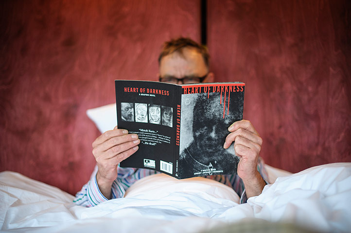 Adrian: Adrian Searle reads Heart of Darkness in bed 