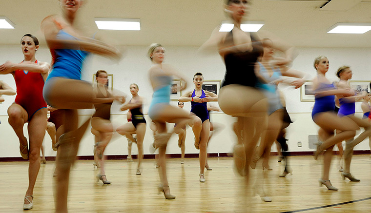 24 hours in pictures: Rockettes hold open audtions at Radio City Music Hall