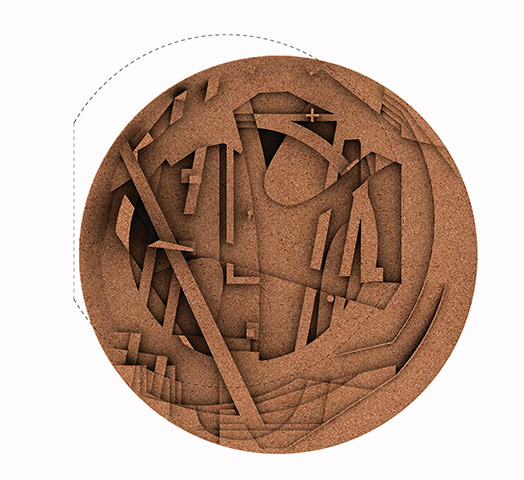 Ai Weiwei Serpentine: Cork landscape