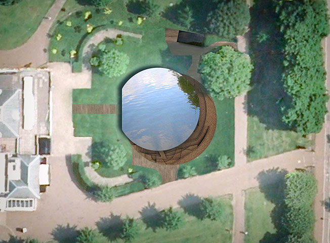 Ai Weiwei Serpentine: Aerial view