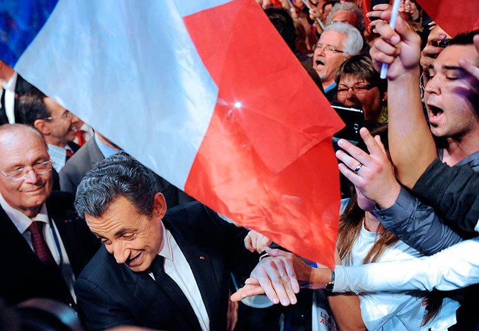 Picture Desk Live: Sarkozy greets supporters in La Rochelle