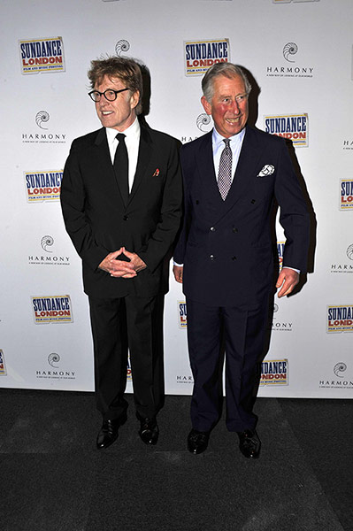 Week in film: The Prince of Wales and Robert Redford pose together