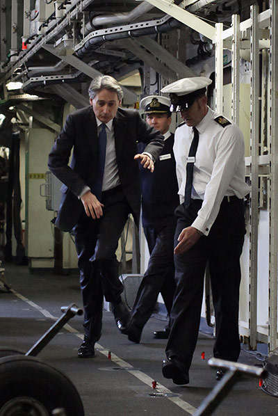 picture desk live: HMS Ocean Sails Up The River Thames For An Olympic Exercise