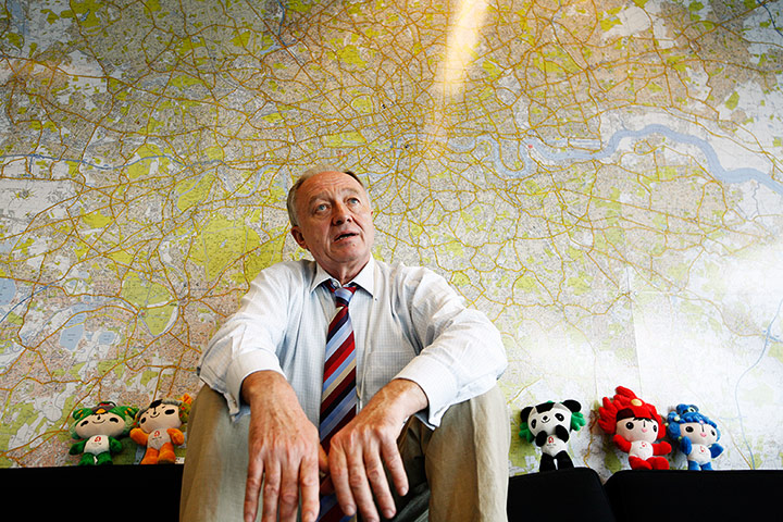 Ken Livingstone: Ken Livingstone in his office