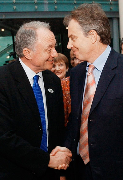 Ken Livingstone: Prime Minister Tony Blair with Mayor Ken Livingstone