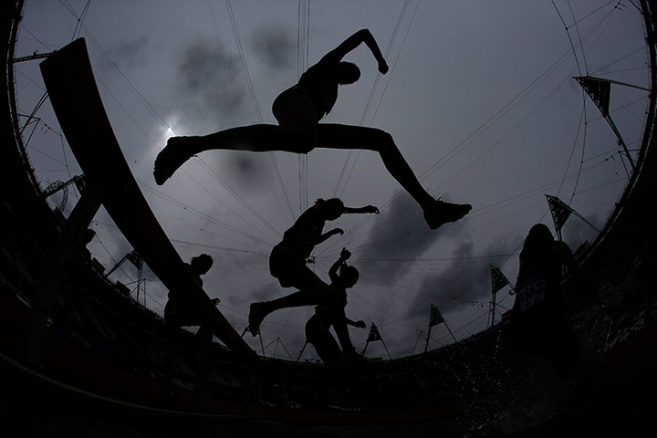 24 hours in pictures:  women's 2000 meter steeplechase