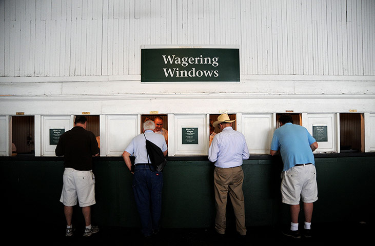Kentucky Derby: Punters can also be found at the wagering windows