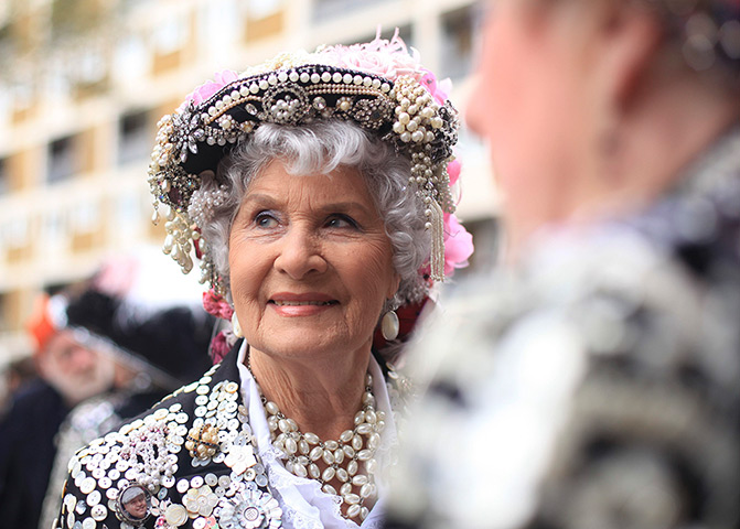 24 hours in pictures: Annual crowning of a new generation of Pearly Kings and Queens, London