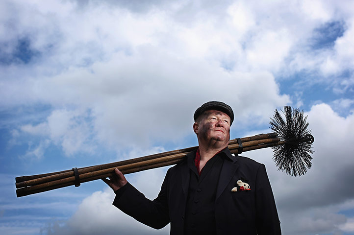 Chimney Sweeps festival: Bryan Pearce, a traditional sweep
